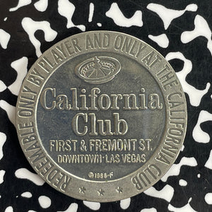 1966 U.S. California Club $1 Dollar Gaming Token Lot#C1530