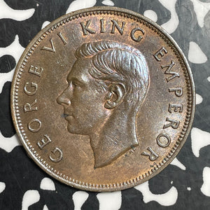 1941 New Zealand 1 Penny Lot#T2979 High Grade! Beautiful! Better Date
