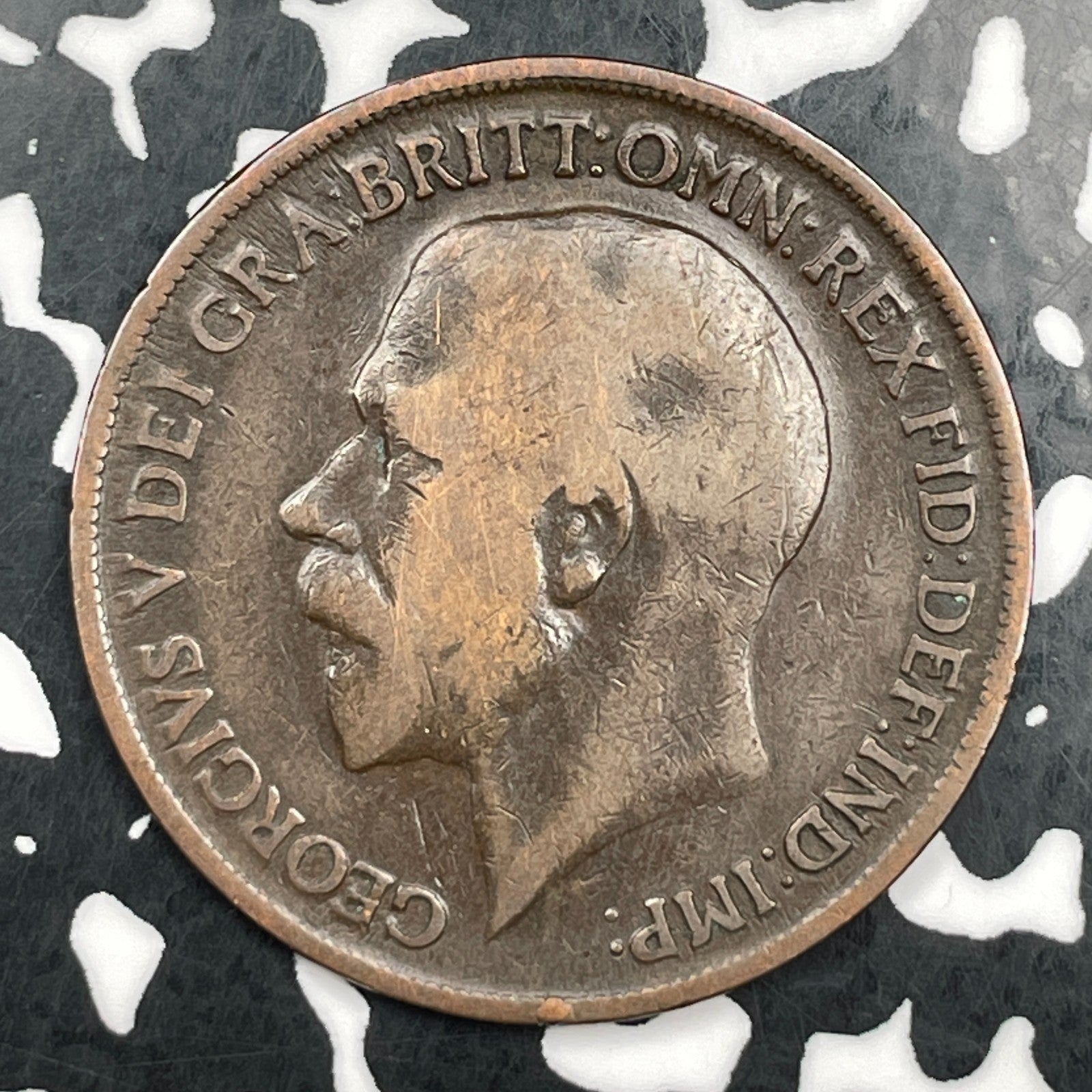 1918-H Great Britain 1 Penny Lot#F5350 Better Date