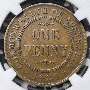 1925 Australia 1 Penny NGC XF40BN Lot#G7230