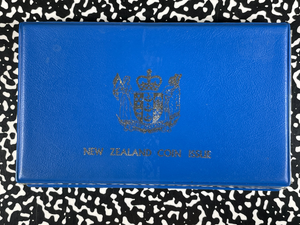 1979 New Zealand 7x Coin Proof Set Lot#B2618 Including Silver! W/ Original Case