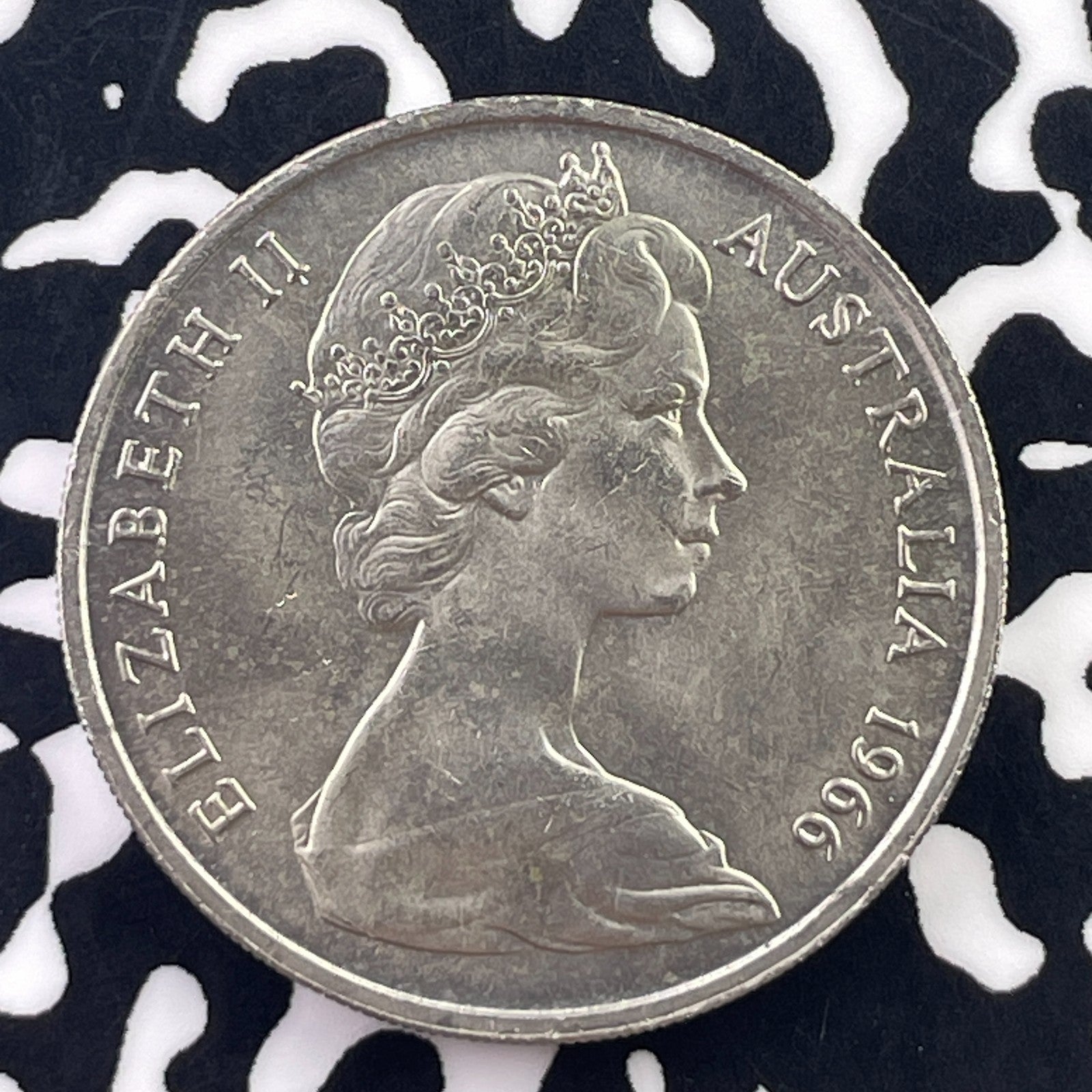 1966 Australia 20 Cents Lot#C6045 High Grade! Beautiful!