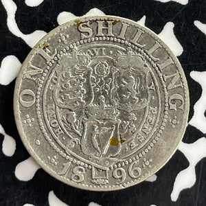 1896 Great Britain 1 Shilling Lot#T7327 Silver!