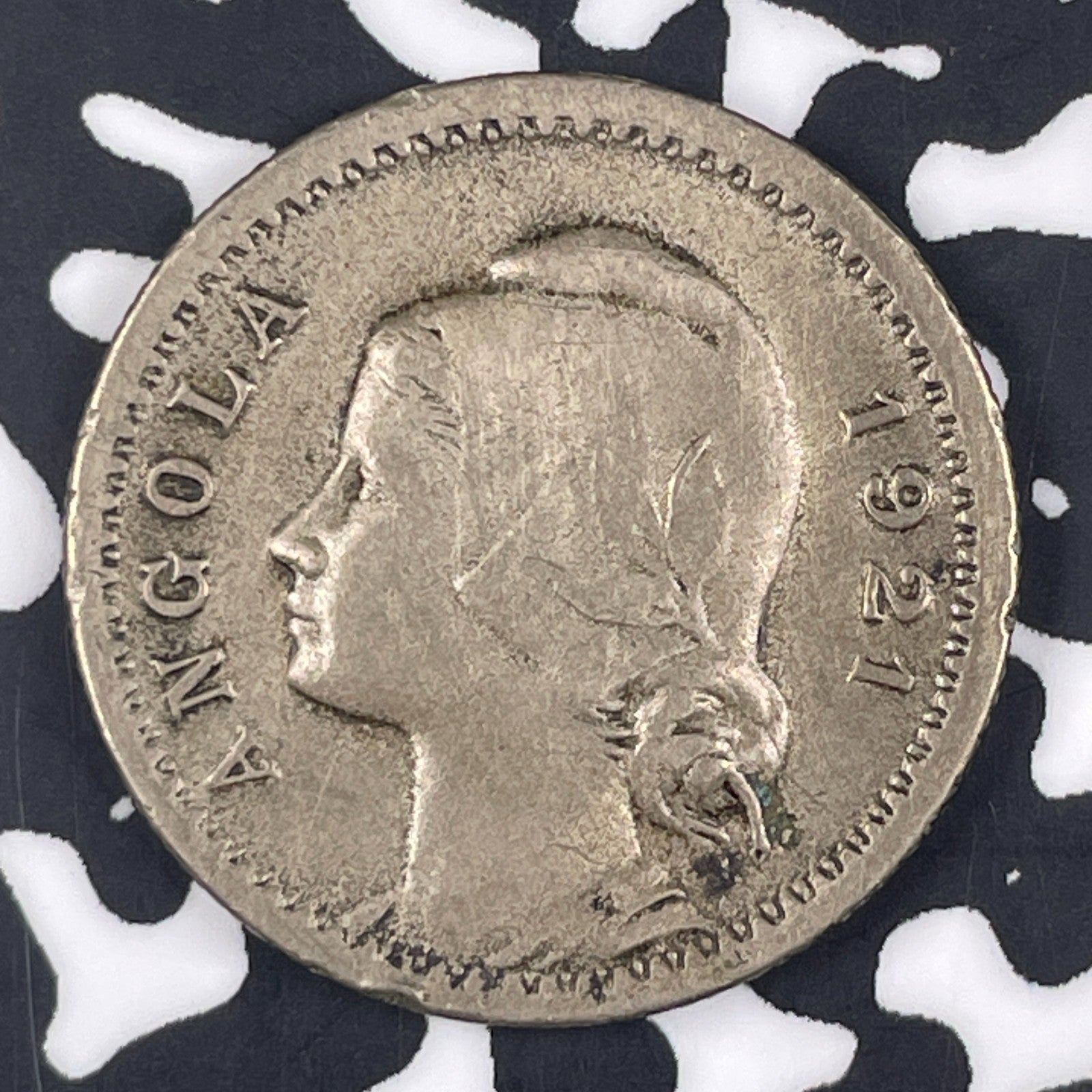 1921 Angola 20 Centavos Lot#C9511