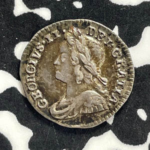 1743 Great Britain George II Maundy 1 Penny Lot#JM0176 Silver! Nice!