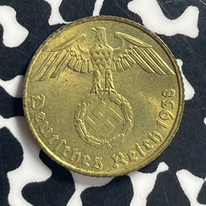1938-E Germany 5 Pfennig Lot#T6753 High Grade! Beautiful!