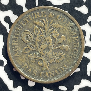 (1837-1838) Canada Montreal Half Penny 1/2 Penny Token Lot#T9197