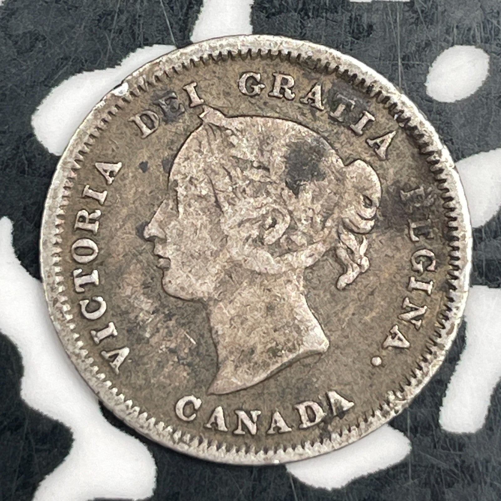 1880-H Canada 5 Cents Lot#F5278 Silver!