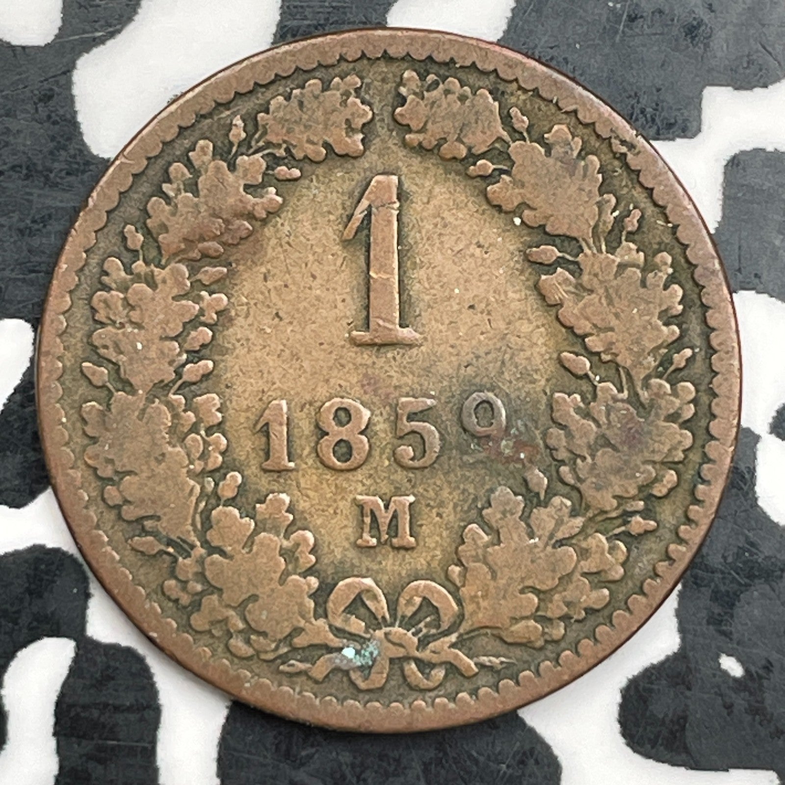 1859-M Austria 1 Kreuzer Lot#F7915