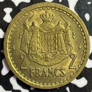 (1945) Monaco 2 Francs Lot#E4032