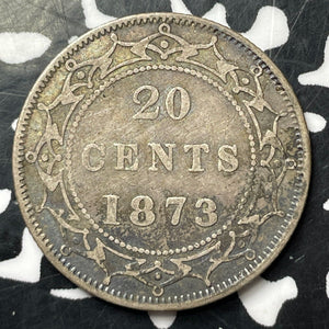 1873 Newfoundland 20 Cents Lot#JM8779 Silver! Better Date