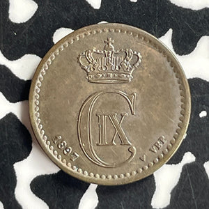 1897 Denmark 1 Ore Lot#T6817