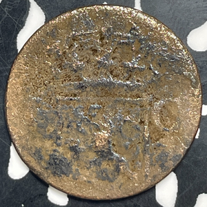 1837 Netherlands East Indies 1 Cent Lot#T9970 Corrosion