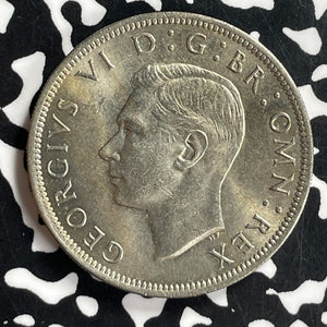 1949 Great Britain 1/2 Crown Half Crown Lot#T6813 High Grade! Beautiful!