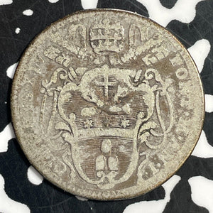 1769 Papal States Double Giulio Lot#T1014 Silver!