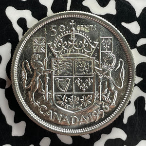 1956 Canada 50 Cents Lot#T7481 Silver! High Grade! Beautiful!