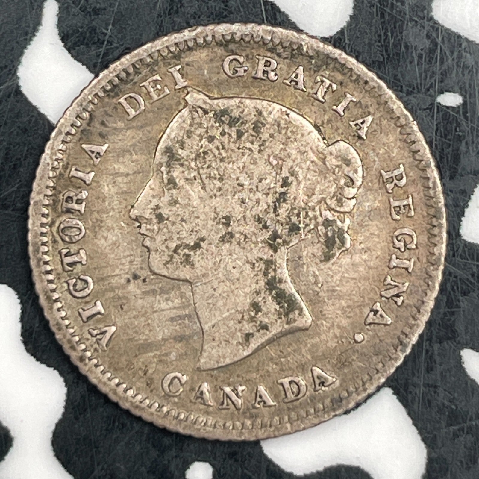 1880-H Canada 5 Cents Lot#F5277 Silver!