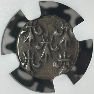 (1720-1837) French India Pondichery 2 Fanon NGC XF45 Lot#G263 Silver! KM#49