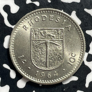 1964 Rhodesia 10 Cents Lot#C0424 High Grade! Beautiful!