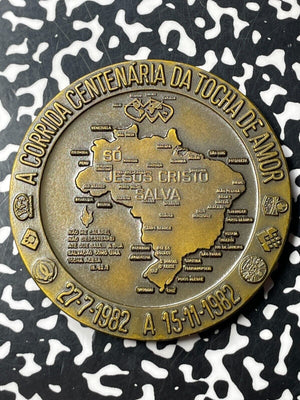 1982 Brazil 100 Years Of Brazilian Baptist Churches Medal Lot#OV1399 60mm