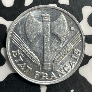 1944 France 50 Centimes Lot#T0840 High Grade! Beautiful! KM#914.1