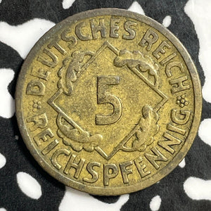 1925-E Germany 5 Pfennig Lot#E5793