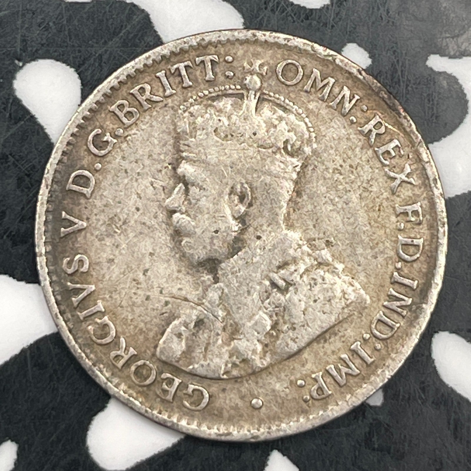 1927 Australia 3 Pence Threepence Lot#F5295 Silver!