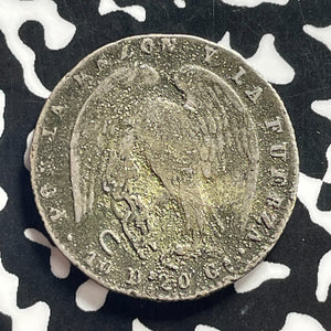 1843-So Chile 2 Reales Lot#JM0029 Silver! Scarce! Deposits