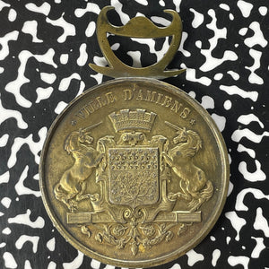 1880 France Amiens Bastille Day Medal Lot#OV1517 Silver! 52mm, Argent Edge