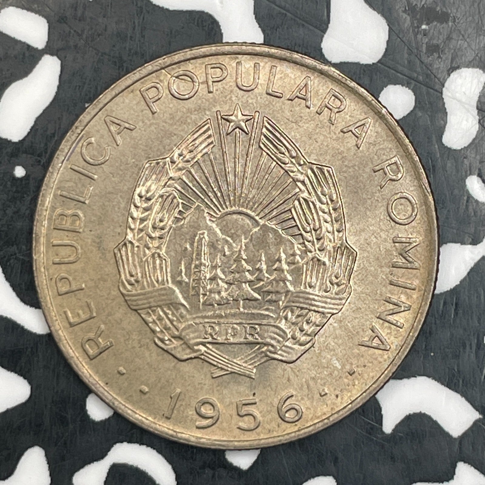 1956 Romania 50 Bani Lot#N0060 High Grade! Beautiful!