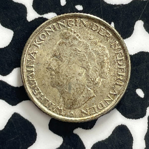 1948 Curacao 1/10 Gulden Lot#C1271 Silver! High Grade! Beautiful!