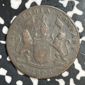 1803 India Madras Presidency 20 Cash Lot#T3172