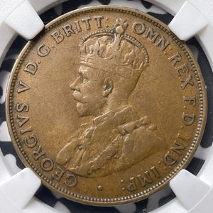 1925 Australia 1 Penny NGC VF35BN Lot#G7229