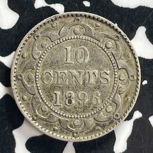 1896 Newfoundland 10 Cents Lot#T7723 Silver!