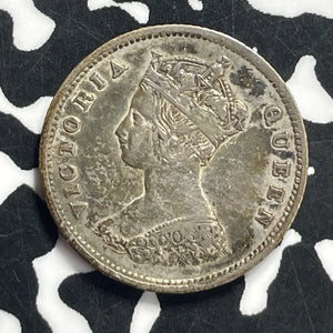1863 Hong Kong 10 Cents Lot#JM9611 Silver! Nice! Scarce!