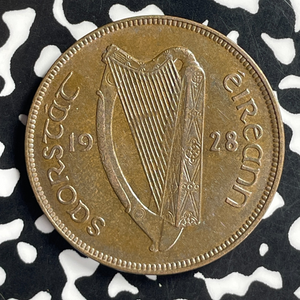 1928 Ireland 1 Penny Lot#T7135 High Grade! Beautiful!