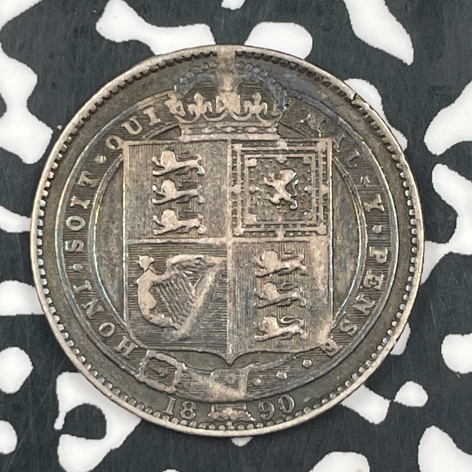 1890 Great Britain 1 Shilling Lot#F5690 Silver!
