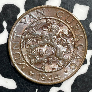 1944 Curacao 1 Cent Lot#T2928 High Grade! Beautiful!