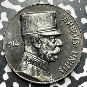 U/D Germany Wilhelm II WWI Medal Lot#JM7559 Silver! Zetzmann-3010, 34mm