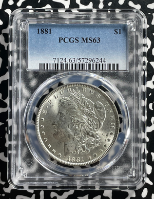 1881 U.S. $1 Morgan Dollar PCGS MS63 Lot#G560 Silver! Choice UNC!