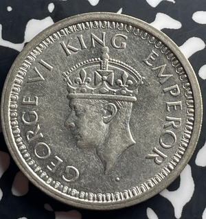1945 India 1 Rupee Lot#T8985 Silver!