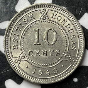 1963 British Honduras 10 Cents Lot#D7796 Nice!