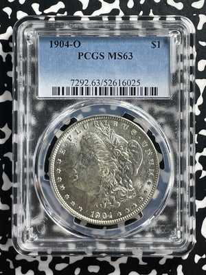 1904-O U.S. $1 Morgan Dollar PCGS MS63 Lot#G387 Silver! Choice UNC!
