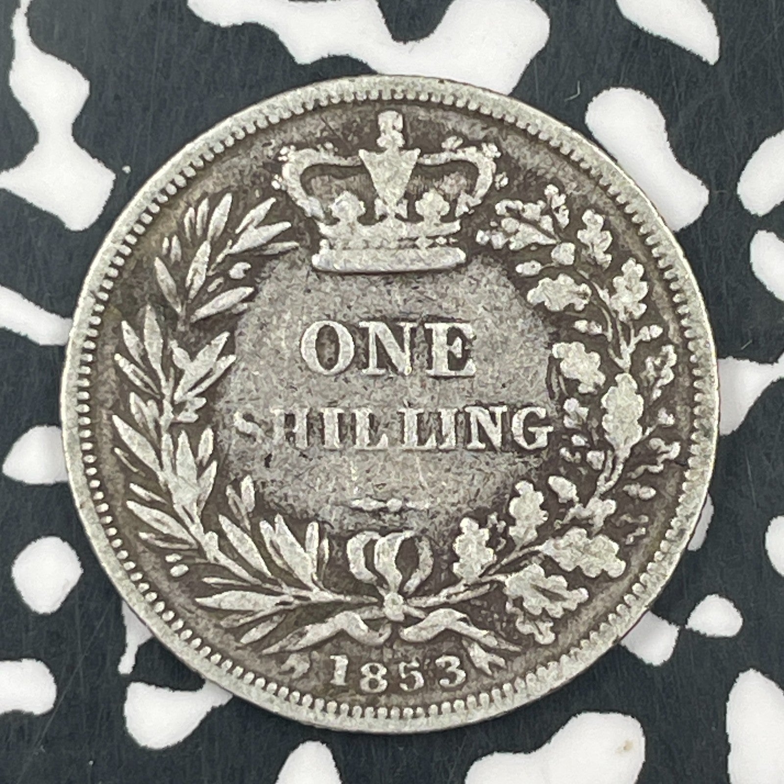 1853 Great Britain 1 Shilling Lot#F5669 Silver!