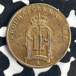 1884 Sweden 1 Ore Lot#T8379 High Grade! Beautiful!