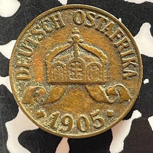 1905-J German East Africa 1/2 Heller Half Heller Lot#T5148