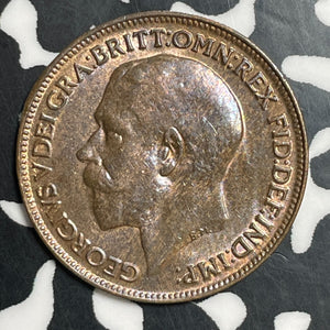 1918 Great Britain Farthing Lot#T2555 Nice!