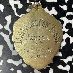 1949 Medal "Llevalos Con Honor Mamita" Lot#T5370 Silver! .900 Silver 28mm