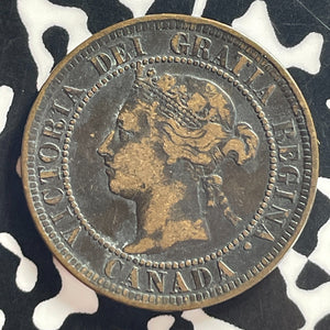1891 Canada Large Cent Lot#T7830 Large Leaves, Large Date