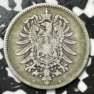 1881-G Germany 1 Mark Lot#D6860 Silver! Key Date!